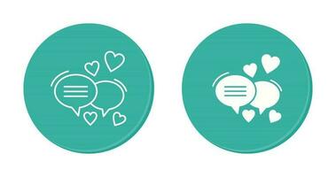 Love Chat Vector Icon