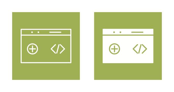 Unique Clean Code Vector Icon