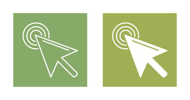 Unique Click Vector Icon