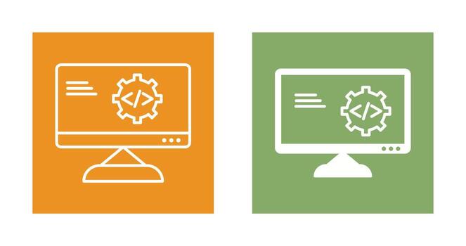 Unique Code Optimization Vector Icon