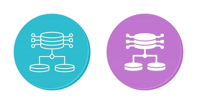 icono de vector de datos estructurados