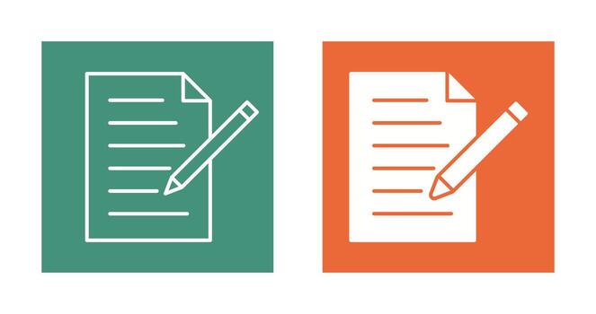 icono de vector de documento de edición único