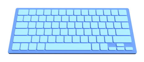 3d hacer de teclado. computadora teclado. 3d hacer ilustración png