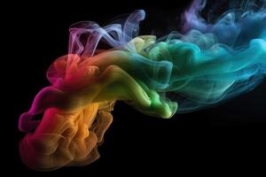 fumar multicolor . ai generado foto