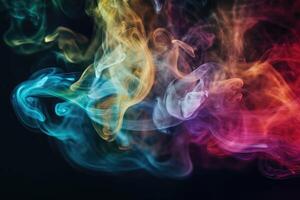 smoke multicolor . photo