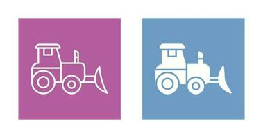 Industrial Tractor Vector Icon