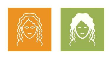 Hair Curly Vector Icon