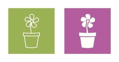 Flower Pot Vector Icon