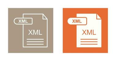 icono de vector xml