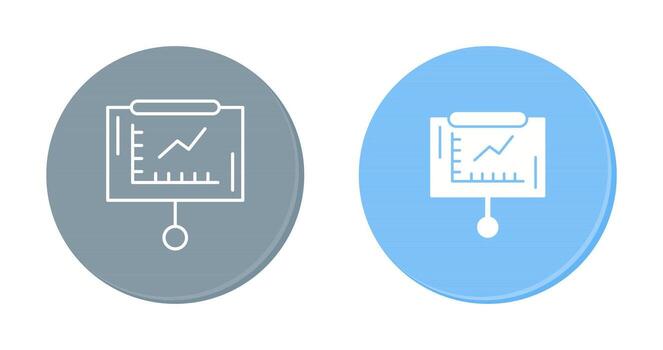 Line Graph Vector Icon