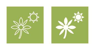 Flower in sunlight Vector Icon