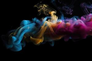 smoke multicolor . photo