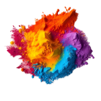 regenboog poeder pigment inkt achtergrond element ai gegenereerd png