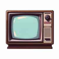 Retro TV Television Clipart png