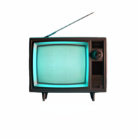 retro TV tv ClipArt ai genererad png