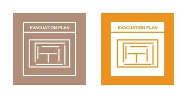 Evacuation Plan Vector Icon