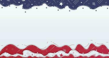 independence day background design, suitable for countries with blue red and white color video