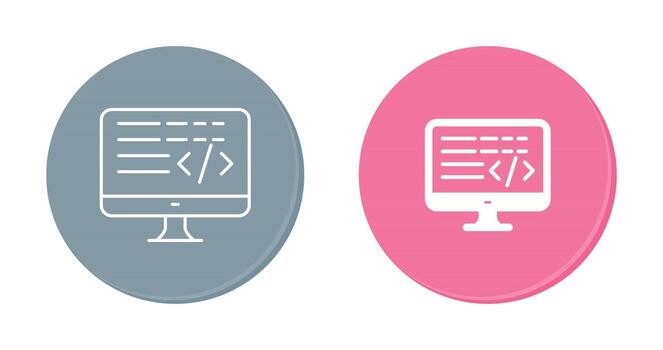 icono de vector de codificación