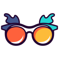 coloré style mignonne des lunettes png