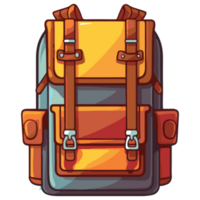 icon cute student backpack png