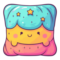 Cute funny Pillow character png