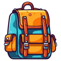 icon cute student backpack png