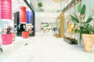 abstract blur and defocused luxury shopping mall and retail store for background photo