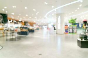 abstract blur and defocused luxury shopping mall and retail store for background photo