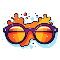 coloré style mignonne des lunettes png