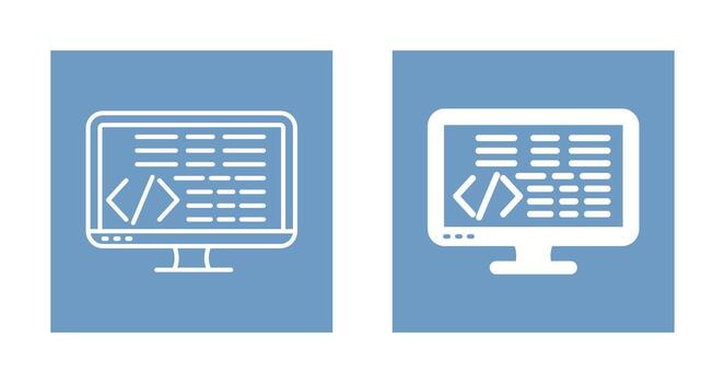 icono de vector de codificación