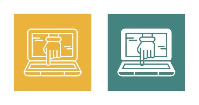 icono de vector de piratería informática