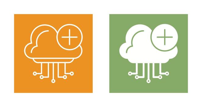 icono de vector de computación en la nube
