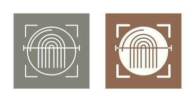 Fingerprint Scanner Vector Icon