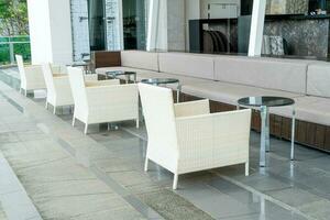 outdoor patio deck and chair on balcony photo