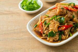 Stir Fried Fish with Chinese Celery photo