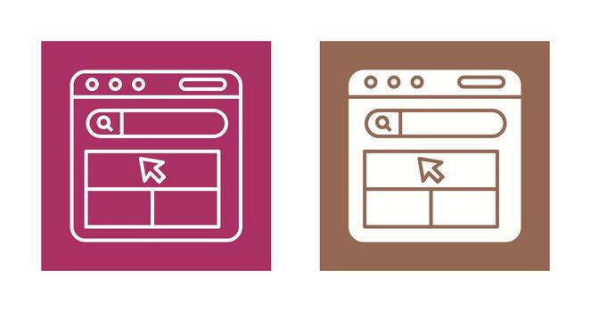 icono de vector de sitio web