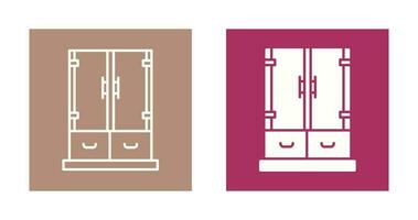 icono de vector de cajón de gabinete