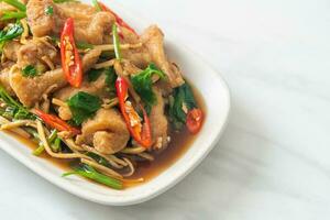 Stir Fried Fish with Chinese Celery photo
