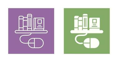 Digital Library Vector Icon