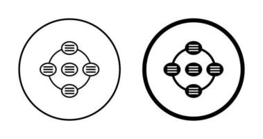 icono de vector de consulta de estrategia única