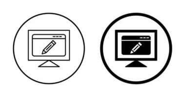 Edit Webpage Vector Icon