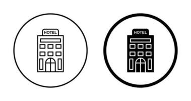 icono de vector de hotel