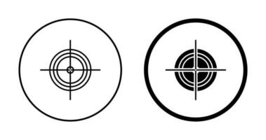 Unique Target Vector Icon