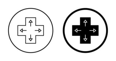 icono de vector de teclas de dirección únicas