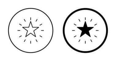 icono de vector de estrella única