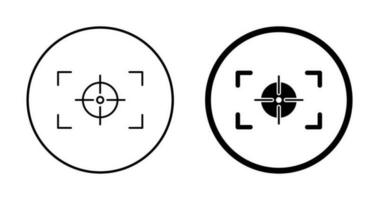 Unique Focus Horizontal Vector Icon
