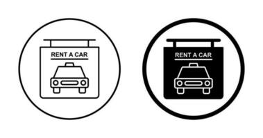 Rent a Car Vector Icon