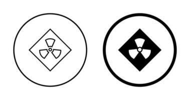 icono de vector de radiación