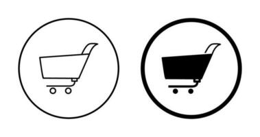 Unique Shopping Cart Vector Icon