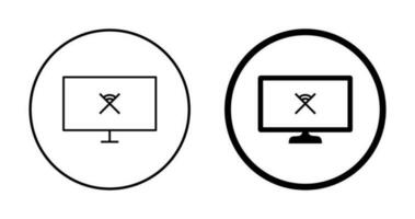 Unique Disconnected Network Vector Icon